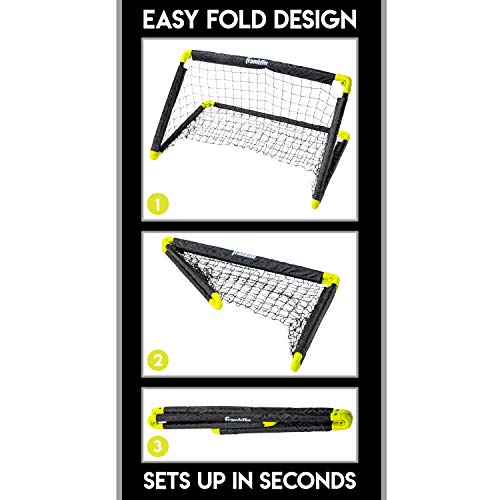 Franklin Sports Mini Soccer Goal with Ball and Pump - color: Black