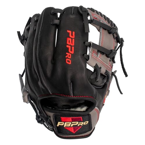 PBPRO Travel 10.5” Infield Baseball Training Glove – I Web Infield Travel Trainer for Baseball
