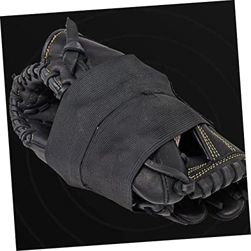 Outanaya 2Pcs Baseball Glove Wrap Band Elastic Reusable Glove Fixing Strap for Maintaining Shape and Pocket Formation Durable Baseball Accessories