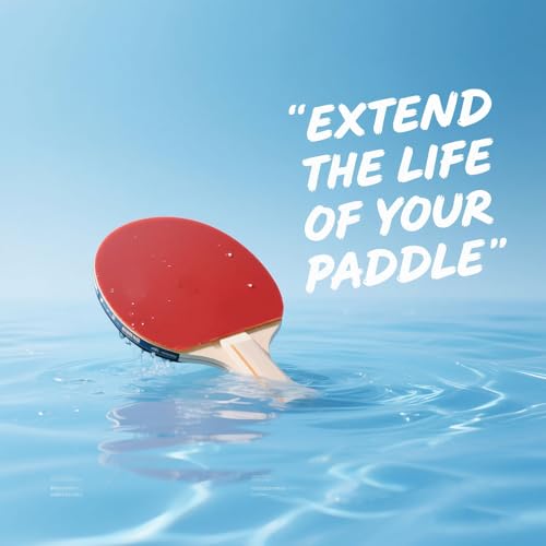 200ml Table Tennis Paddle Cleaner Spray and Table Tennis Rubber Cleaner Sponge - Strips Impacted Residue and Increases Spin and Control - Transparent
