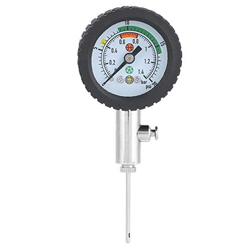 Ball Pump with Pressure,Stainless Steel Air Pressure Barometer Tool Ball Pressure Test for Basketball Soccer Rugby Ball Volleyball and Other Balls Ball