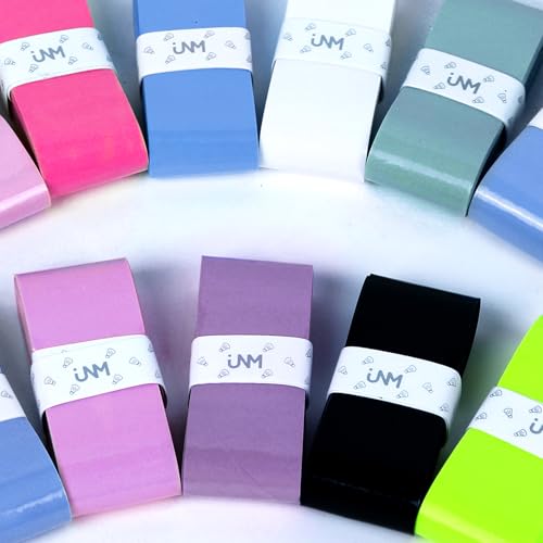 10 Pack Tennis Racket Grip Tape, Anti-Slip Tennis Overgrip, Precut Sweat-Absorbing Tennis Grip for Badminton, Pickleball, Tennis - color: Fluorescent Pink
