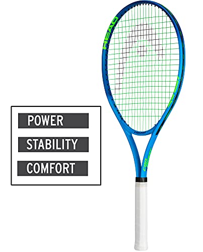 HEAD Ti. Conquest Tennis Racquet – Nano Titanium Technology, Oversized Head, Lightweight O-Beam Construction, Pre-Strung Beginner & Recreational Tennis Racquet - size: 4 1/2" Grip