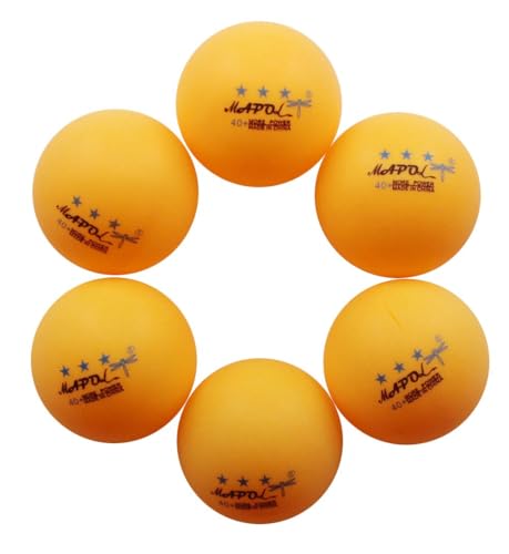 MAPOL 50- Pack Orange 3-Star Premium Ping Pong Balls Bulk,Advanced Training Table Tennis Ball