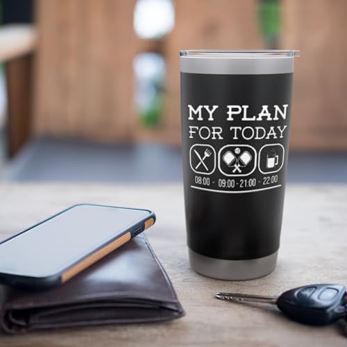 Funny Pickleball Dinking Plan, Pickleball Paddle, Pickleball Stainless Steel Insulated Tumbler