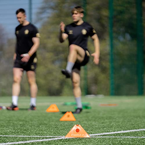 FORZA Cone & Hurdle Training Sets | Improve Your Speed & Agility Skills - Available in 3 Styles and 8 Colors - color: Yellow, style: Tri Super Cone