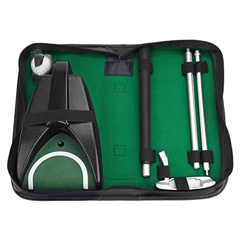 Practice Trainer Set, Automatic Putting Cup, Portable Putter Practice Kit with Ball Automatic Putting Cup and Right Hand Lever for Indoor Outdoor Training Putter Practice