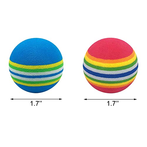 Medsuo 20pcs Practice Golf Balls Golf Training Balls Garden Soft Foam Elastic Golf Balls for Indoor/Outdoor Golf Practice - Red and Blue