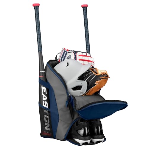 Easton Dugout Backpack Equipment Bag | Baseball & Softball | Multiple Colors - color: Navy