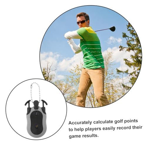 SUPVOX Portable Golf Stroke Counter Clicker Durable Golf Scorekeeping Device for Men and Women Lightweight Scoring Tool for Outdoor Games Gray