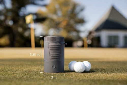 Wash-E: Electric Golf Ball Cleaner – Portable Motorized Washer, USB-C Rechargeable, Clips to Golf Bag – Premium Golf Gift