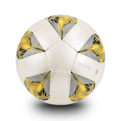 Soft PU Leather Soccer Ball, Indoor Outdoor Team Sports, Training Practicing Game Match Soccer Ball Gift for Adult Youth, 1pcs