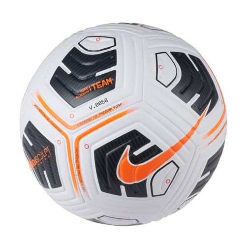 Nike Soccer Ball, White, Black, Green, Size 5, 1 Pack, 1 Set, 1 Piece - color: white/black/(total orange), size: 4