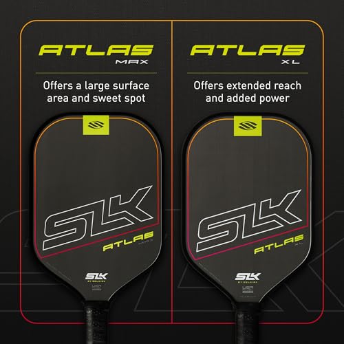 Selkirk Sport Atlas Raw Carbon Fiber Pickleball Paddles | Midweight Pickleball Paddle with Polymer Honeycomb Core | USAPA Approved Carbon Fiber Face for Spin and Control