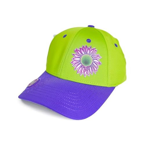 Ladies Adjustable Hats - Tee Holder with Tees & Bill Magnet with Ball Marker - 100% Custom Made - color: Jokers Wild Bonk, style: Offset