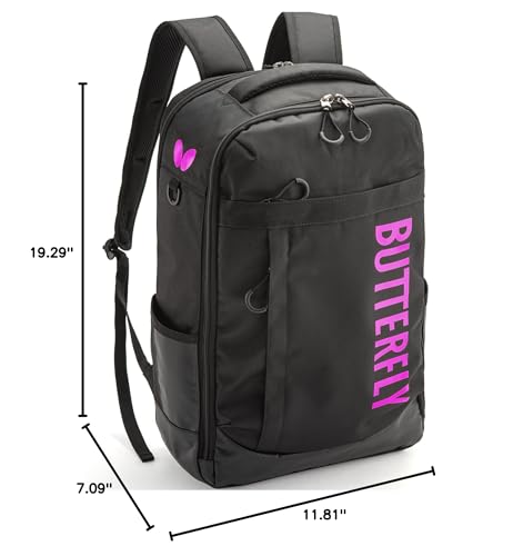 Butterfly Table Tennis Raffines Rucksack – Dual Main Compartment Openings for Easy Access – Versatile & Stylish Backpack