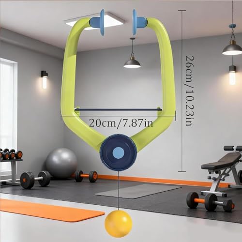 Door Plinking Game, Door Pong Game for Kids, Door Ping Pong Trainer, Adjustable Hanging Table Tennis Set with 1 Pc Trainer&6 Balls, Daily Portable Exercise Kit