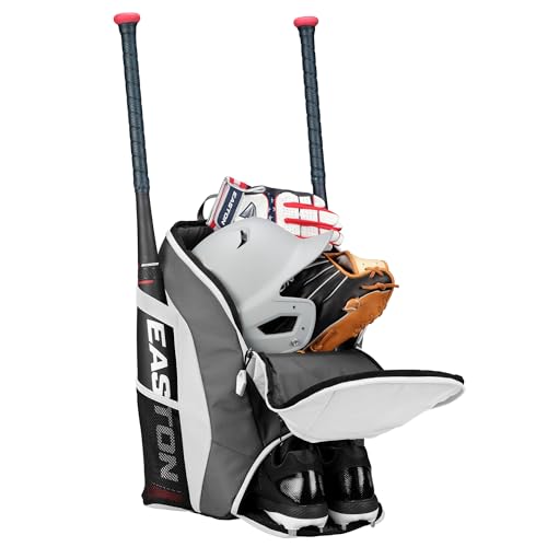 Easton Dugout Backpack Equipment Bag | Baseball & Softball | Multiple Colors - color: White