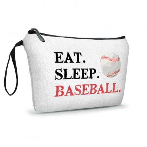 Baseball Themed Travel Makeup Bag, Multifunctional Cosmetic Case, Multicolour, Women's Gift for Mom, Sister, Friend, Travel/On-the-go, Daily Use, Toiletry - color: baseball 1