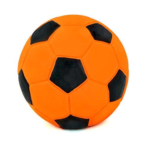 CHIWAVA 3PCS 2.7'' Squeak Latex Dog Toy Football Chew Fetch Throw Ball for Medium Dogs Interactive Play - size: 2.7" Medium Dogs 3 Pack