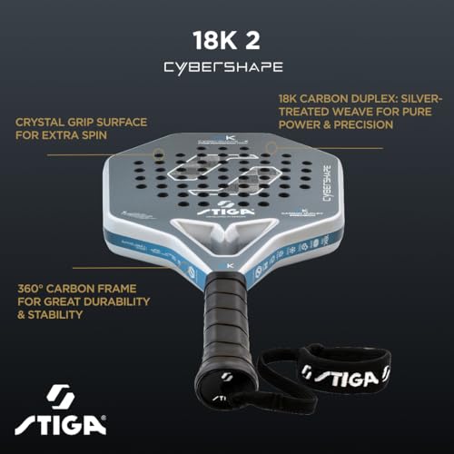 STIGA Cybershape Padel Racket - size: 18K