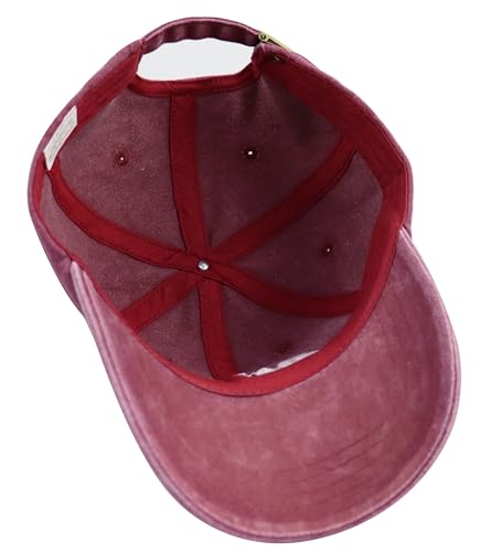 Pickleball Baseball Cap for Men Women, Funny Adjustable Embroidered Cotton Outdoor Sport Pickle Ball Heart Hat - color: Burgundy