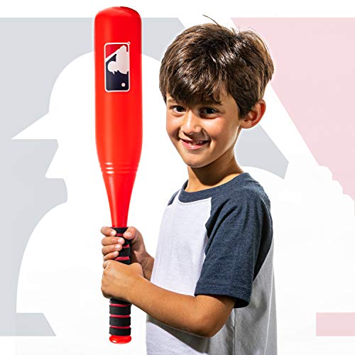 Franklin Sports MLB Jumbo Kids Plastic Baseball Bat - Backyard Bat with Large Barrel for Toddlers - Fat Plastic Bat - color: Red