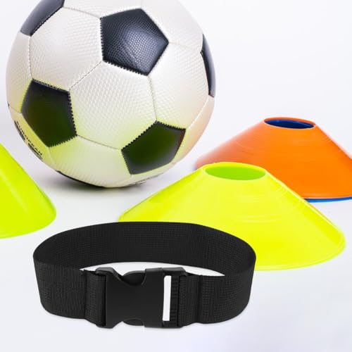 4Pcs Soccer Cone Straps for Agility Drills Sport Training Disc Cones Multi-Sport Field Markers Adjustable Flexible for Soccer Football Practice Gym Training and OutdoorSport