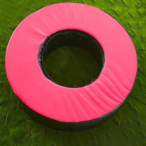 Liliful Heavy Duty Football Tackle Wheel Tackling Ring Football Training Equipment Football Tackle Dummies for Practice(36 Inch,Red)