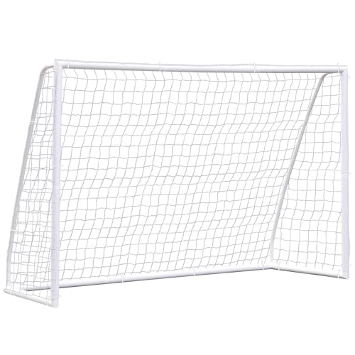 HomGarden Portable Soccer Goal for Backyard,12x6 / 10x6.5 / 8x5ft /6x4 Full Size Soccer Goals for Kids Adults Soccer Net Backyard Soccer Goals - size: 10×6.5 ft