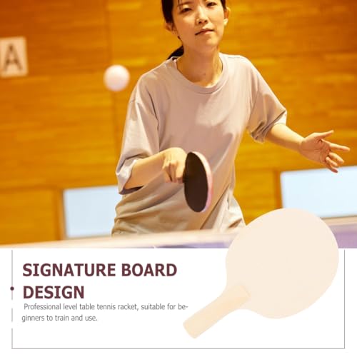 ARTIBETTER 4 Unpainted Wooden Ping Pong Paddles Set - DIY Blank Table Tennis Rackets for Custom Painting - Smooth Surface Craft Projects (10. 02 X 5. 89 Inches)