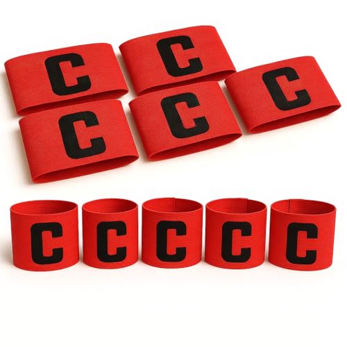 Football Soccer Captain's Armbands Captain Armband Special Custom Size for Kids and Youth - color: Red