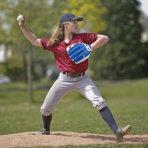 Baseball Glove, Softball Glove, Baseball Mitt, 10.5''-12.5'' for Youth Adult Training and Beginner Play, Synthetic Leather Outfield Mitts, Right Hand Throw
