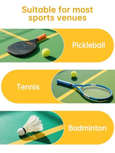 Pickleball Court Marking Kit, 2" x 263 ft Lengthened Pickleball Court Tape 5PCS Set Makes Full Size Outdoor Court Tape for Temporary Court Lines No Residue Easy Installation