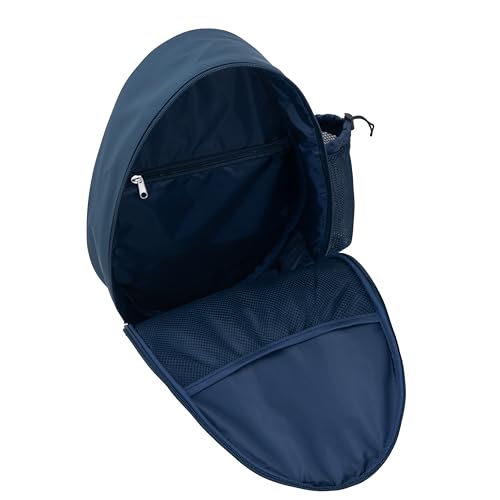White PU One Shoulder Crossbody Tennis Backpack Girls Tennis Bag Tennis Racket Sling Bag for Women, with Water Bottle Holder - color: Blue