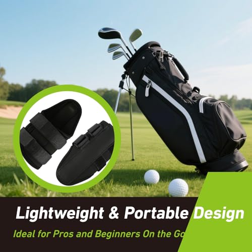 Golf Wrist Trainer for Swing Alignment Pro Training Aid Brace for Hand Gesture Correction Golf Hinge Practice Tool and Wrist Support Brace for Beginners and Pros to Improve Swing Technique