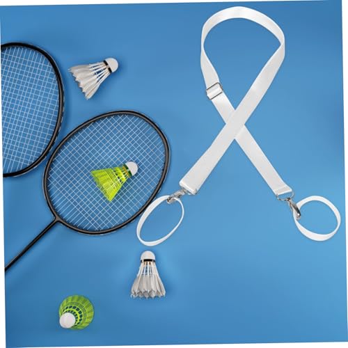 Garneck Tennis Net Straps Adjustable Height Portable Accessories for Driveway Sports Training for Tennis and Badminton Practice Sessions