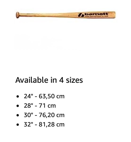 Barnett BB-W Wooden Baseball bat - size: 30"