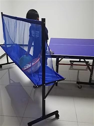 Rolling Table Tennis Ball Catch Net, Ping Pong Practice Nets Accessories for Indoor Outdoor, Training Tool for Multi Ball Drills, Easy Set Up