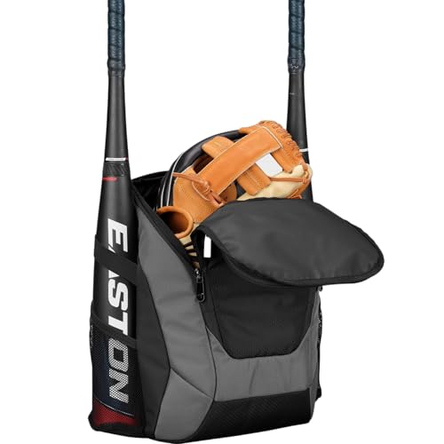 Easton Dugout Youth Backpack Equipment Bag | Baseball & Softball | Multiple Colors - color: Black
