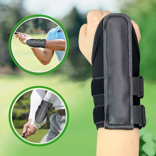 Golf Wrist Brace Training Aid for Beginners,Wrist Trainer for Golf Swing Practice,Adjustable Wrist Support Brace to Correct Prevent Wrists Flipping and Joint Injuries