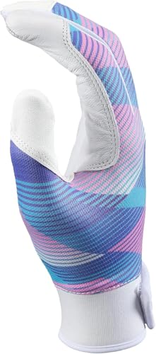Easton | Moxie Batting Gloves | T-Ball/Baseball/Softball | Multiple Colors - color: White/Pink, style: Youth Medium