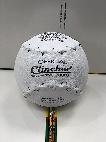 deBeer 12" Gold Clincher Softballs – Official Size & Weight – 1 Dozen (12 Balls)