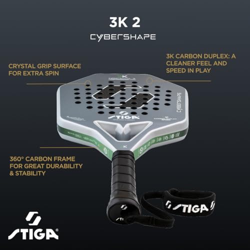 STIGA Cybershape Padel Racket - size: 3K