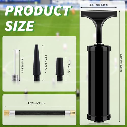 100 Sets Ball Air Pump Bulk for Sports Balls Include Needle Nozzle Extension Hose Hand Inflation Kit for Basketball Soccer Football Volleyball Balloon, Operation Bulk Christmas Child Items Gifts - color: Black