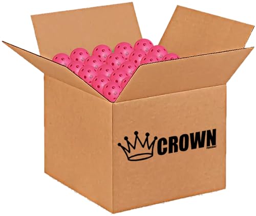 CROWN PICKLEBALL - High-Performance Indoor Pickleballs (3-Pack Dragonfruit) Dragonfruit (3-Pack)