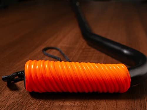 Silicone Rubber Grip Wrap for Tool Handles, Fitness and Sports Equipment - 1.7mm Thick - color: Orange