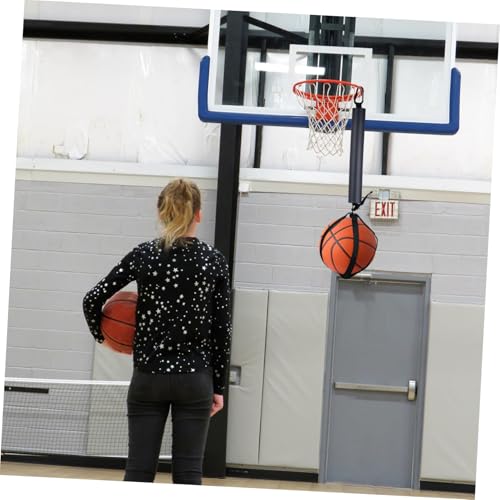 Happyyami Adjustable Volleyball Spike Trainer with Ball Holder for Home and Gym Training Equipment Volleyball Training Aid for Hitting Jumping and Agility Practice Connects to Basketball