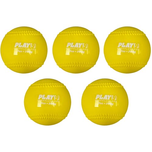Plyoball Weighted Ball Set for Throwing and Pitching Training - Training Balls for Softball - Builds Speed, Strength, & Muscle Memory - style: Set of 5 (7 Oz)