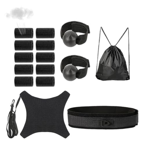 Volleyball Training Equipment - Solo Trainer, Practice Aid | Adjustable Ball Strap for Serving Passing Drills, Athletic Training Gear for Adults Beginners High School College Team Workouts Game Use